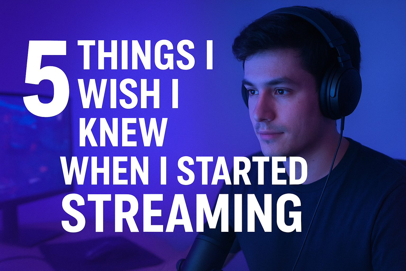 5 Things I Wish I Knew When I Started Streaming